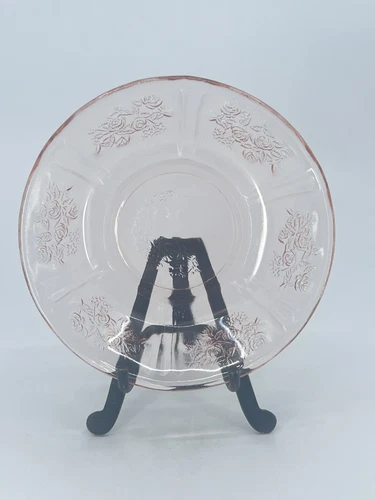 1 Federal Pink Sharon Cabbage Rose Fruit Berry Dessert Bowls Depression Glass 5“