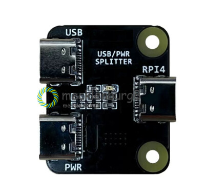 Type-C Power Splitter Power Distributor for Raspberry Pi 4 USB One-in-Two Module