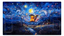 Starry Sky Pikachu Board Game Pokemon Lugia Playmat Games Mousepad Play Mat TCG