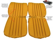Fits Mercedes W111 Coupe Convertible 280SE 250SE Leather Seat Covers Replacement
