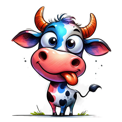 Wall Decal Sticker Funny Cow Quote Wall Sticker 18X18cm Large