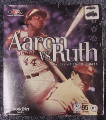 Aaron vs Ruth Battle Big Bats PC CD-ROM WIN95 1997 Computer Game