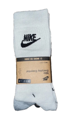 Nike Crew Socks DX5025 903 - Multi-Color 3 Pack Dri-FIT Socks Size