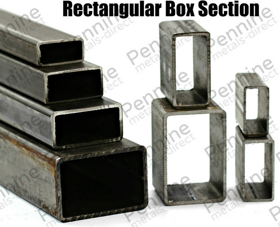 £ RECTANGULAR MILD STEEL Box Section Bandsaw cut Special lengths made