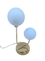 Morden Globe Table Lamp Argos Home Ombre Glass Metal Brass 3130283 R DS