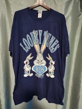 Looney Tunes Dated 1996 Mens 3XL Made In USA Bugs Bunny Blues Athletic Dept. Tee