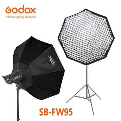 Godox SB-FW95 95cm Bowens Mount Grid Oktagon Faltbare Softbox für Studioblitz