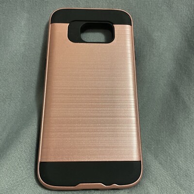 For Samsung Galaxy S7/S7 Edge Pink Black Protective Cover Hard Case