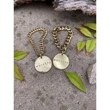 Whiskey Liquor Decanter Tag | 1.25" Hand-Stamped High-Quality Thick Brass Label