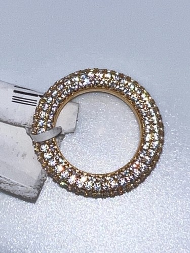 Luv AJ Cubic Zirconia Pave Amalfi Ring In Gold-Tone Size 6 New