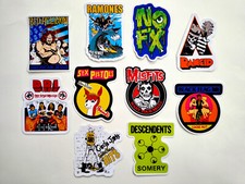 Punk Vinyl Sticker Lot 10 Stickers SET 21 rock band crust hardcore ska emo oi