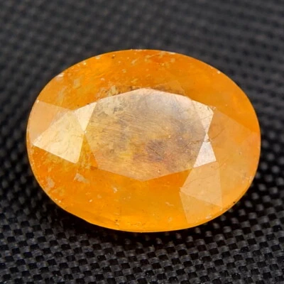 SHOLA Echt 6,40 Ct Natürlicher Orange Gelb Saphir aus Madagaskar  - Bild 1 von 2