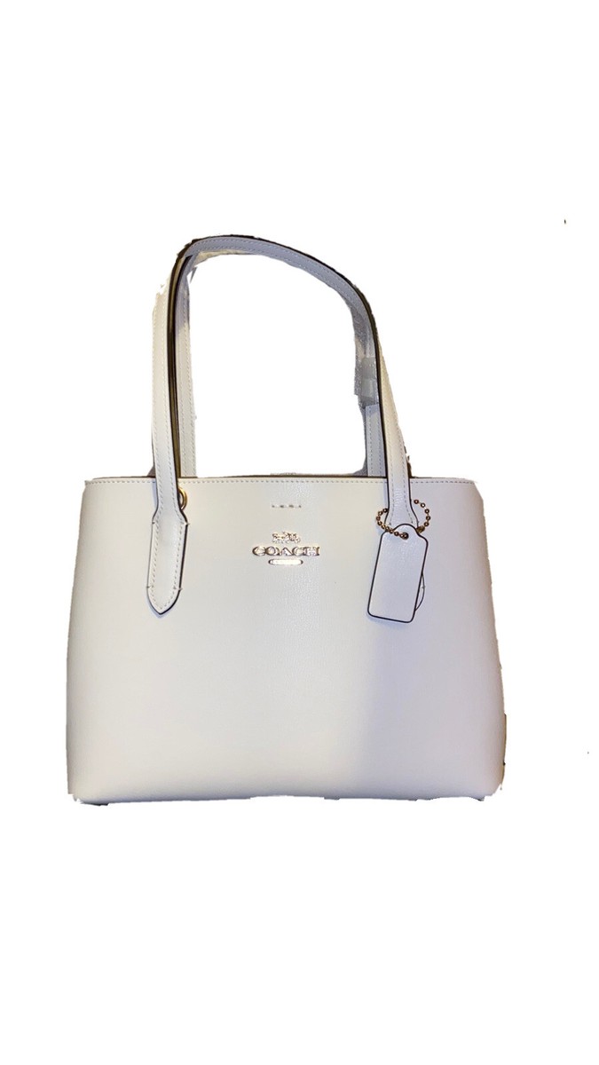 NWT COACH MOLLIE TOTE 25 WHITE HANDBAG | eBay