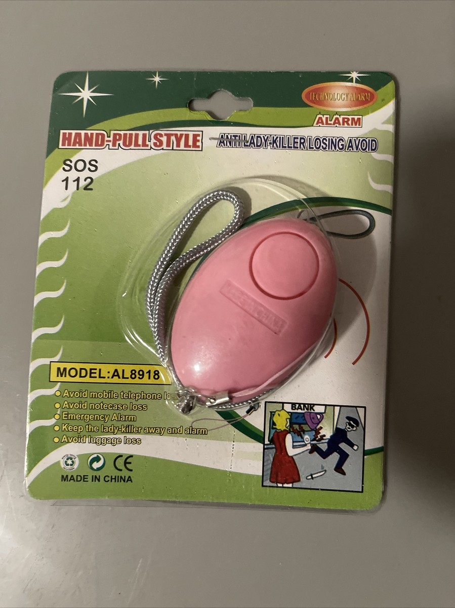 SOS Alarm Hand-Pull Style Alarm Keychain Girl Women Avoid Loss | eBay