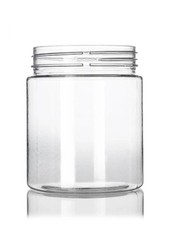 PET Jar 12 oz 70mm Clear Plastic Round Straight Sided - Pallet only - 2808 jars