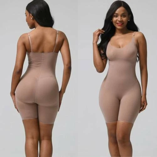 Bodysuit for Women Tummy Control Shapewear Mid Thigh Butt Lifter Seamless  Full Body Shaper Shorts (Color : Skin, Size : Medium)