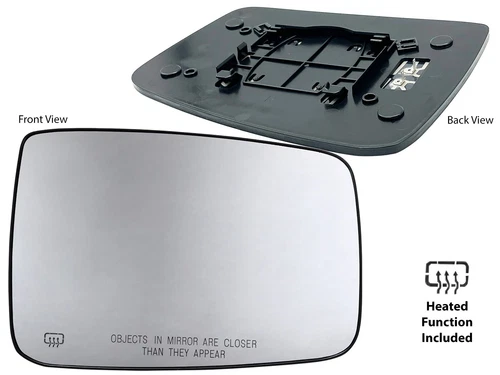 For RAM 2010-2023 R1500 2011-2018 R2500 Power Heated Mirror Glass Passenger Side