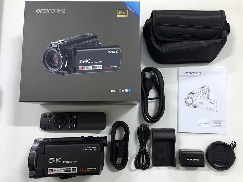 ORDRO XV80 Live Streams Digital Camera Camcorder 4K 12X Optical Zoom 40X Hybrid - Image 2 of 4