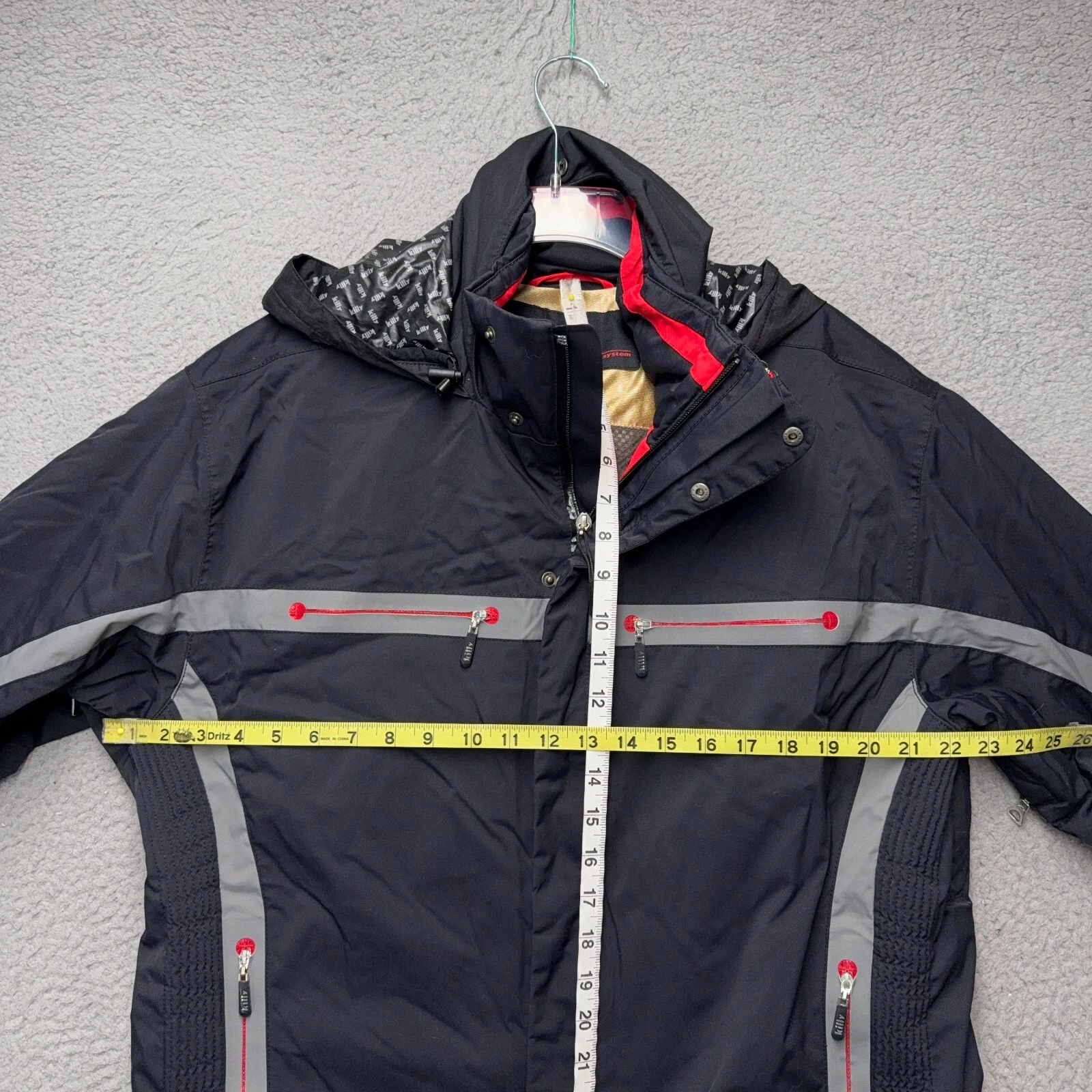 killy smart system full zip hood ski snowboard jacket