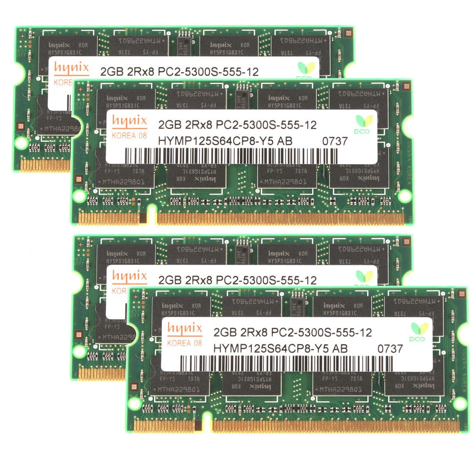 Hynix 10X 2GB 2 GB PC2-5300 DDR2 667Mhz 200Pin Memory RAM Laptop SO-DIMM 20GB  - Image 4 of 4