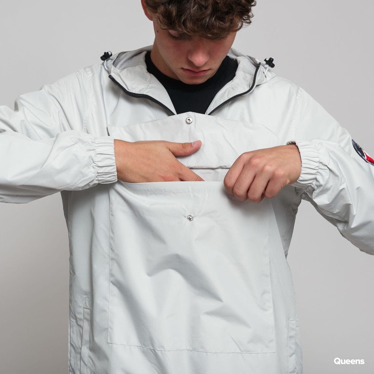ellesse Mont 2 Quarter-Zip Hooded Jacket 80's Waterproof