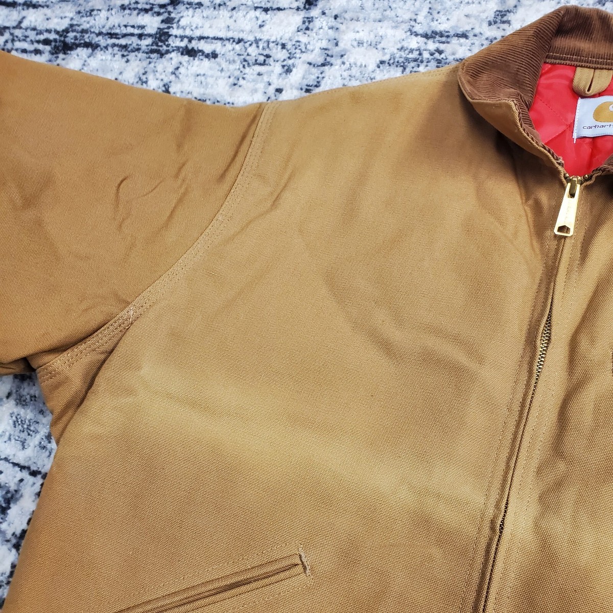 Vtg 90s Carhartt Detroit Jacket 6QLJ NWT 48 Quilt Lined Vtg 90s Carhartt Detroit Jacket 6QLJ NWT 48 Quilt Lined