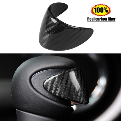 Real Carbon Fiber Gear Shift Knob Head Cap Trim fit For Mini Cooper R55 R56 R60