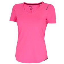 Reebok Damen Workout Shirt Speedwick Sportshirt Laufshirt Running Fitness pink