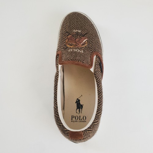 Polo Ralph Lauren Keaton Pony Pferd bestickt Slipper Schuhe US Herren Größe 9 - Bild 10 von 12