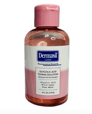 1 DERMASIL Labs Glycolic Acid Toning Solution 4 FL. OZ. Witch Hazel Rose Water