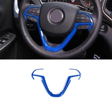 Steering Wheel Border Panel Trim For Jeep Cherokee/Grand Cherokee 14+Bright Blue