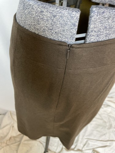 NEW Talbots Skirt Size 12 Stretch 34 x 23 Cotton Blend Belt Knee Length - Picture 7 of 24