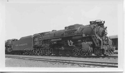 9F045 RP 1954 PERE MARQUETTE RAILROAD 2-8-4 LOCO #1239 NEW BUFFALO