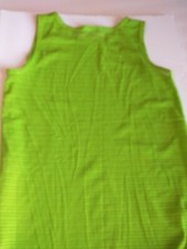 Vintage Made In USA La Blanca Green Tank Top Medium 100% Nylon