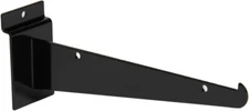 24 Slatwall 8" Knife Shelf Brackets Black Lip Retail Shelving Display Bracket