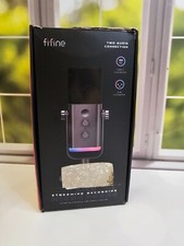Fifine Am8 Black Dynamic Streaming Recording Microphone For Podcast Gaming Rgb