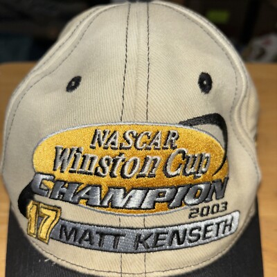 Matt Kenseth DeWalt Racing 2003 NASCAR Winston Cup Champion Hat