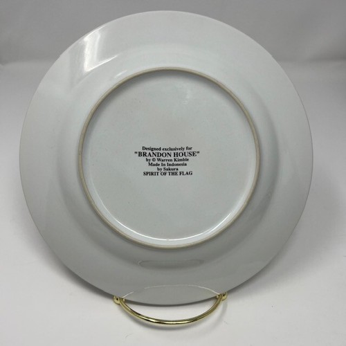 Spirit of the Flag Collector Plates Set of 4 Brandon House 1998 Americana USA - Picture 9 of 12