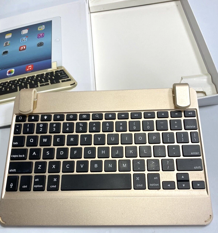 Teclado de aluminio Brydgeair para iPad air y iPad air 2 probado funciona Foto 3 de 4