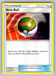 Nest Ball 123/149 Sun & Moon Base Set Uncommon Trainer