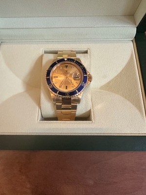 rolex submariner date 40 Gold 18K Sultan Factory Diamonds Ref. 16618-11.92
