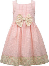 Girls size 10 BONNIE JEAN Sleeveless Searsucker Dress. EUC.  40-H5