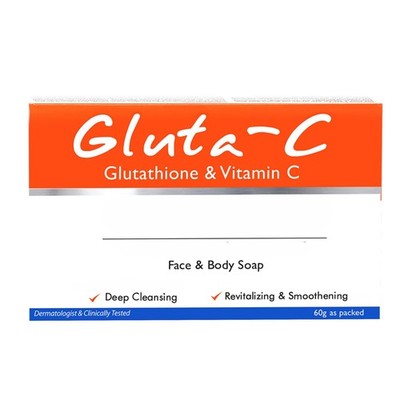 Gluta-C with Vitamins, Glutathione, & Kojic Plus Face and Body Soap, 60g
