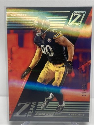2020 Panini Zenith Z Team Artist's Proof Silver TJ WATT 19/25 SSP #Z10 STEELERS