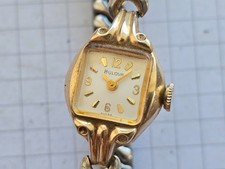 Vintage Bulova 10k Gold Filled Ladies Watch WORKS RUNS