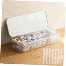 Cable Organizer Storage Box with Lid, 7 Wire CSB-WH Cable Organizer 1 pc 