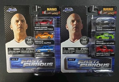 Jada Nano Hollywood Rides Fast and Furious Diecast Cars Complete Set Of 6
