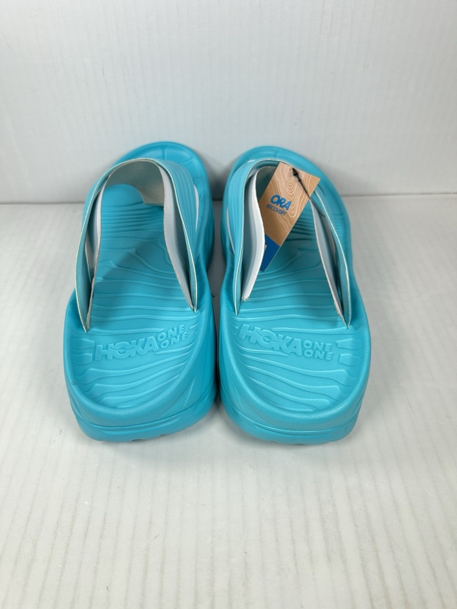 Size 12 Mens Hoka One One Ora Recovery Flip Flop Sandals 1099675 Blue NEW Men main image 3