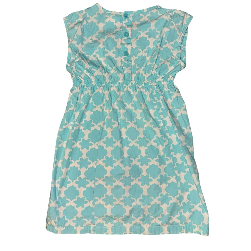 Vestido Hanna Andersson Estampado Marroquí Niñas Talla 8 Ligero Transpirable Algodón Foto 3 de 4