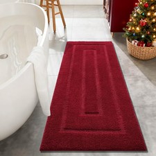 Bathroom Runner Rug 24x60 Inch, Soft and Absorbent Bath Runner Rug, TPR Backi...
